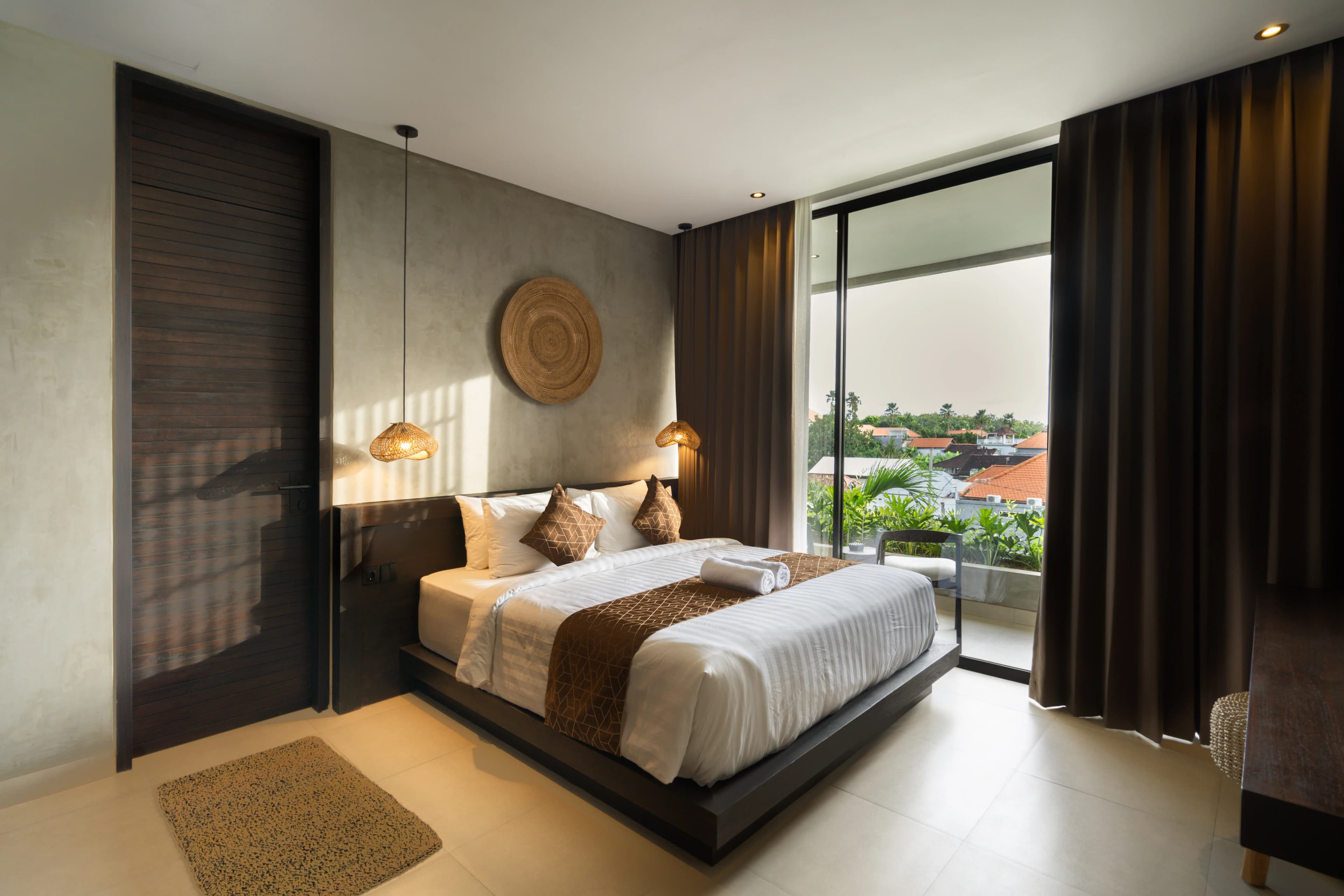 Kayat Villa Bali bedroom interior, view 1
