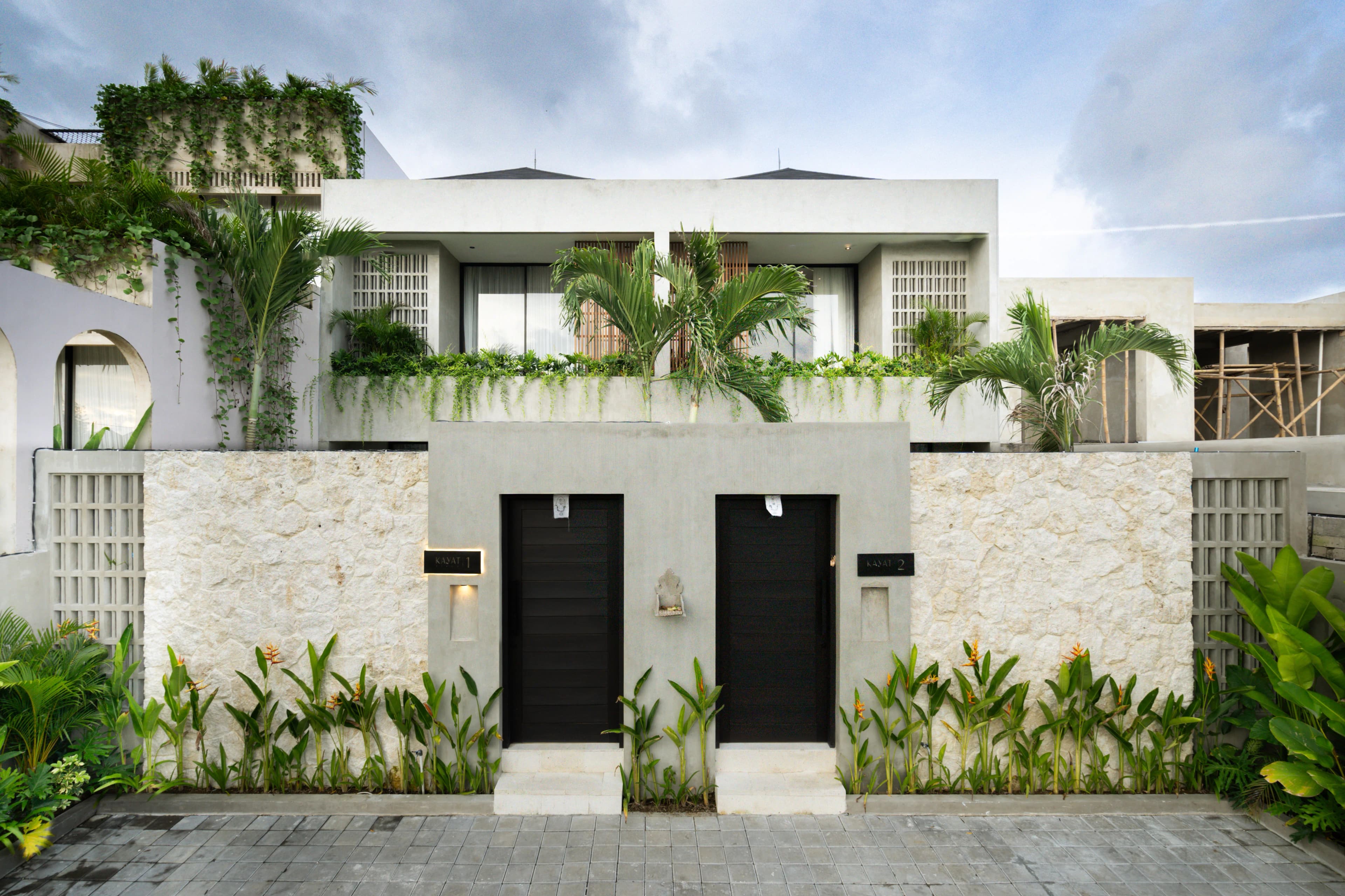 Kayat Villa Bali front exterior view, angle 1