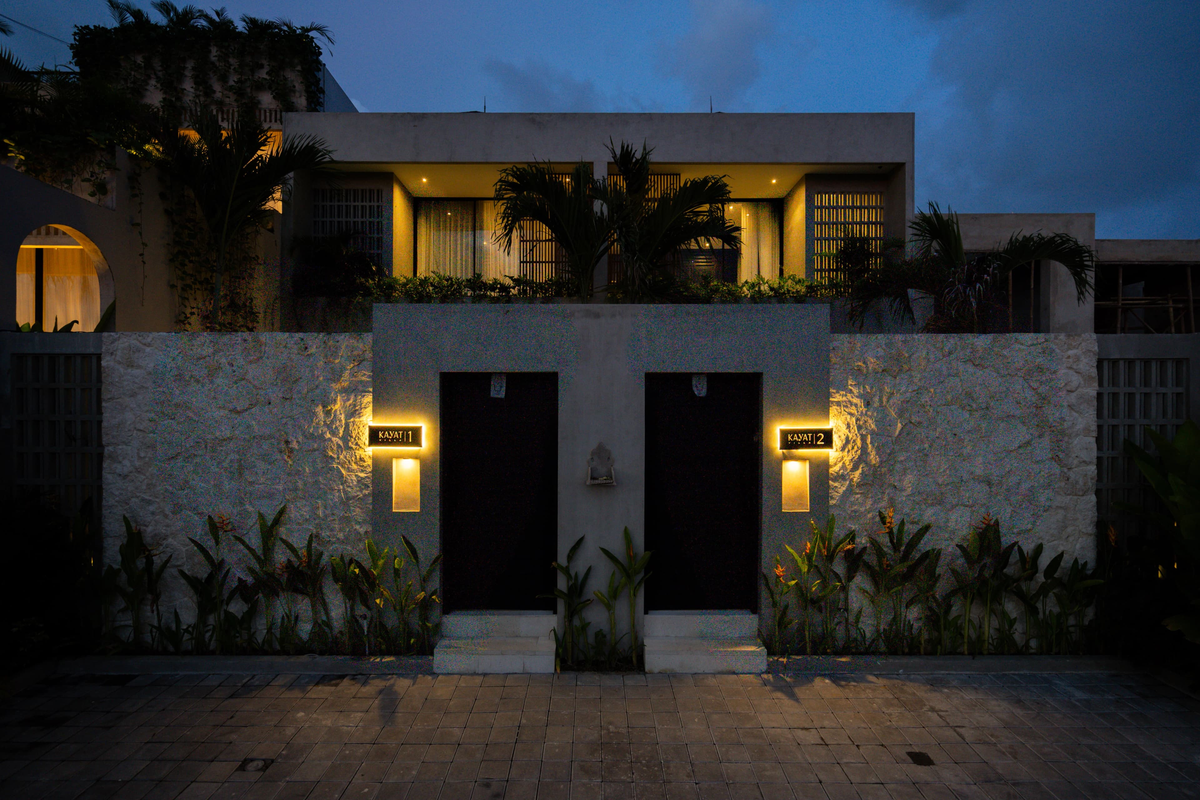 Kayat Villa Bali front exterior view, angle 2